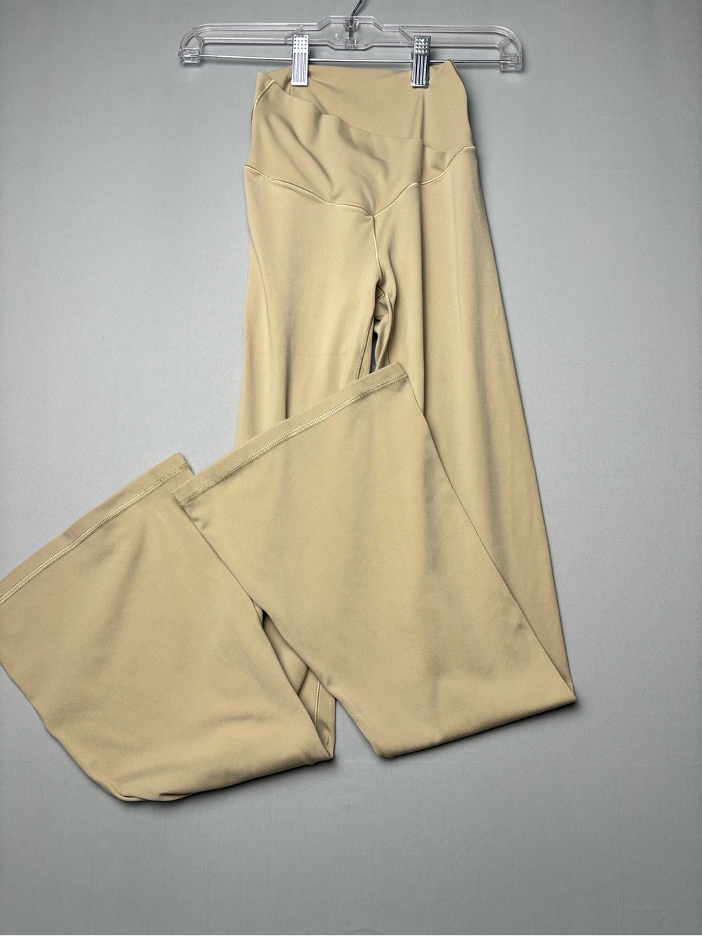 Off-Line by Aerie Flare Pants Beige High Rise Yoga Leggings Women’s S Petite